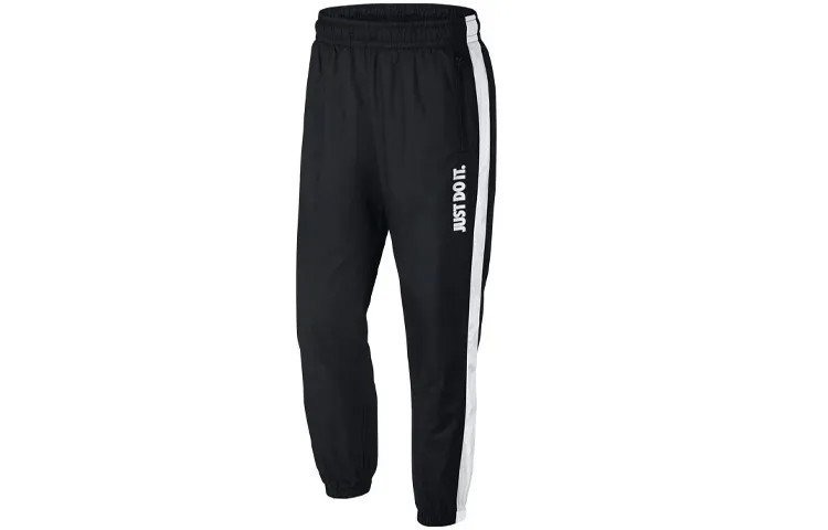 Мужские трикотажные спортивные штаны Nike, цвет Black