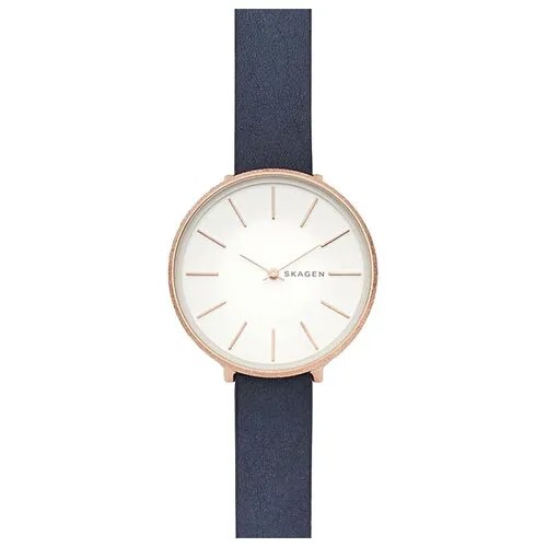 Наручные часы SKAGEN Leather, золотой, белый