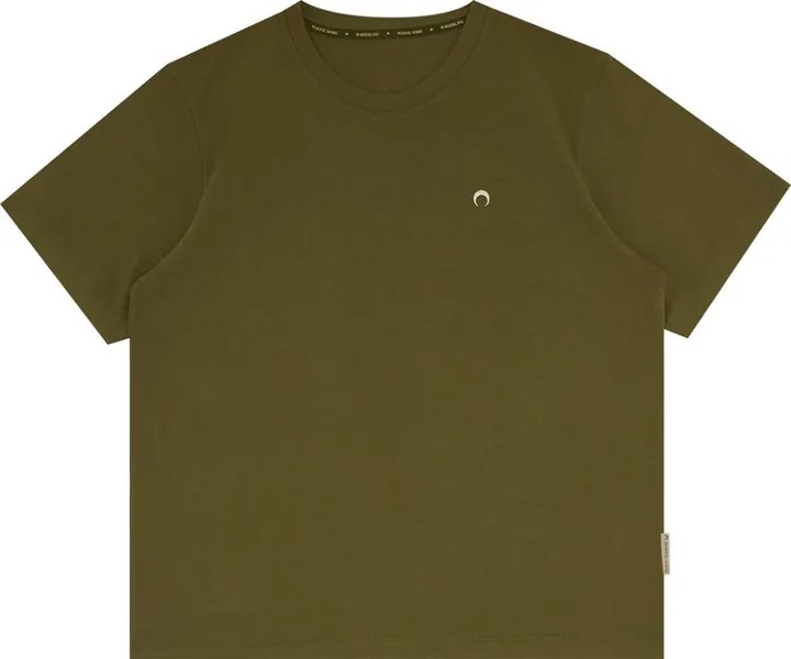 Футболка Marine Serre Organic Cotton T-Shirt 'Green', зеленый