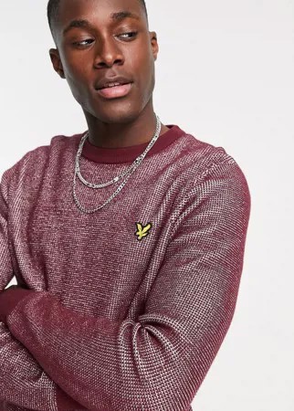 Вязаный джемпер с круглым вырезом Lyle & Scott-Красный