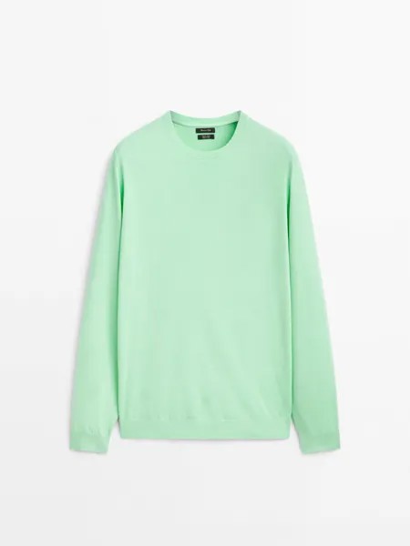 Джемпер мужской Massimo Dutti 90140256 зеленый 2XL (доставка из-за рубежа)