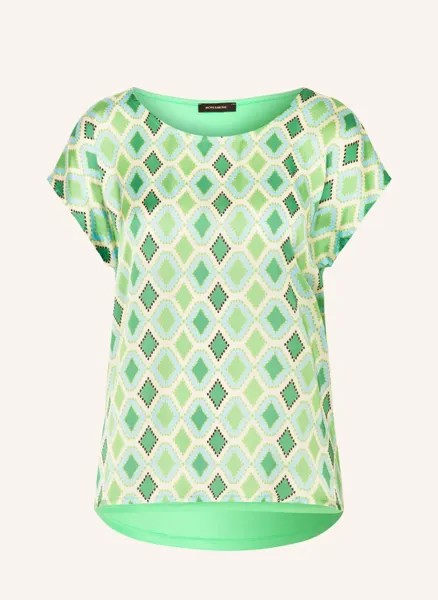 Блузка-рубашка из микса материалов More & More, зеленый