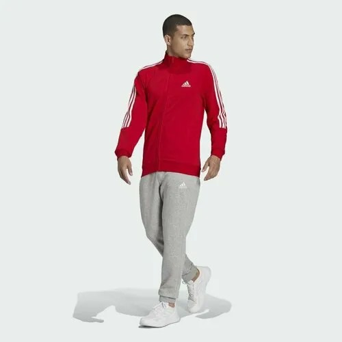 Костюм adidas , размер 46 , красный, серый