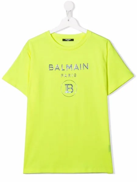 Balmain Kids футболка с логотипом