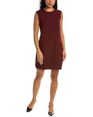 Lafayette 148 New York Farrow Платье-туника из шерсти и шелка женское, красное, L