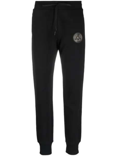 Versace Jeans Couture спортивные брюки с логотипом, черный