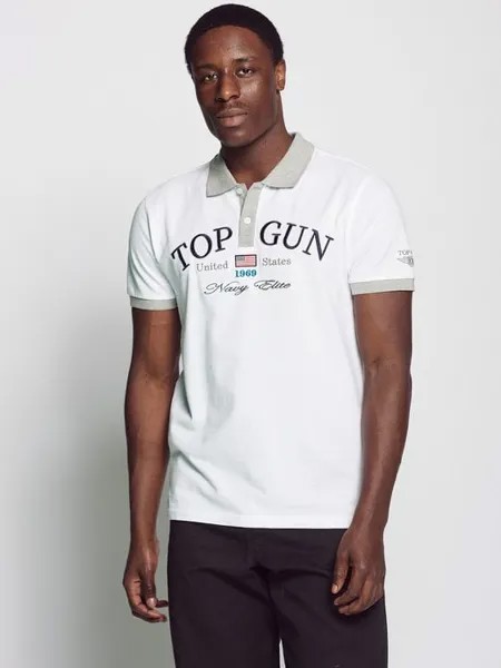 Поло Topgun, белый
