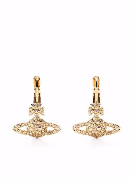 Vivienne Westwood crystal-embellished Orb earrings
