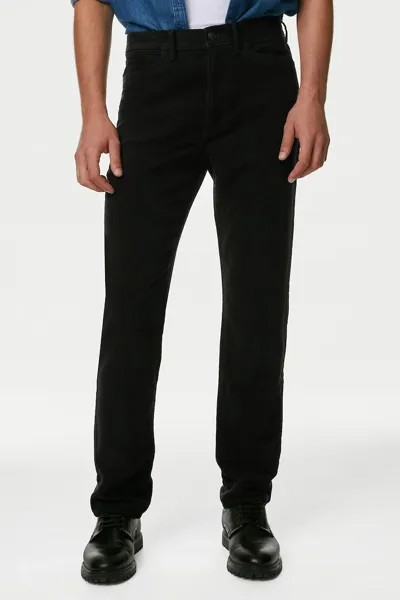 Стандартные джинсы с 5 карманами Marks & Spencer, черный