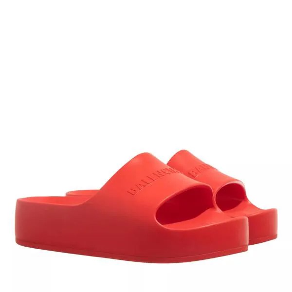 Туфли chunky platform slide Balenciaga, красный