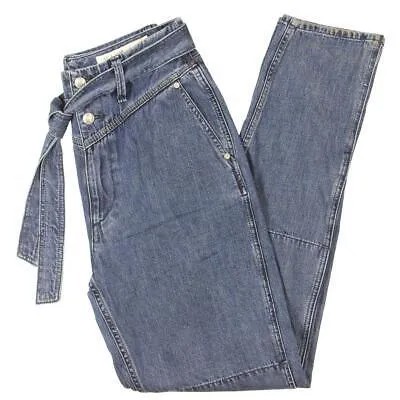 Женские синие джинсовые укороченные брюки Rag - Bone, зауженные джинсы 27 BHFO 1205