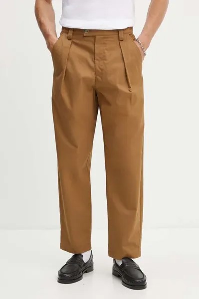 Хлопковые брюки A.P.C., коричневый