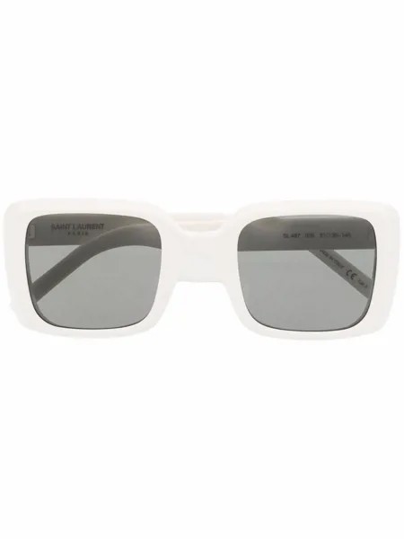 Saint Laurent Eyewear солнцезащитные очки в массивной оправе