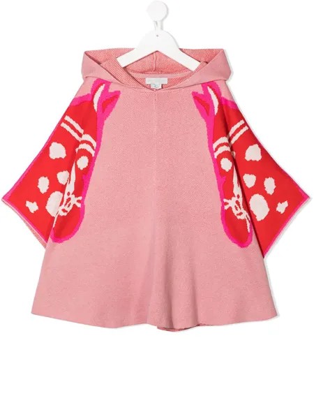 Stella McCartney Kids худи вязки интарсия