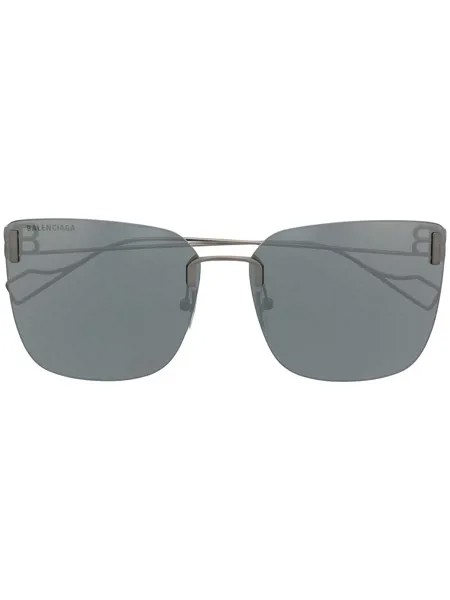 Balenciaga Eyewear солнцезащитные очки в квадратной оправе с логотипом BB