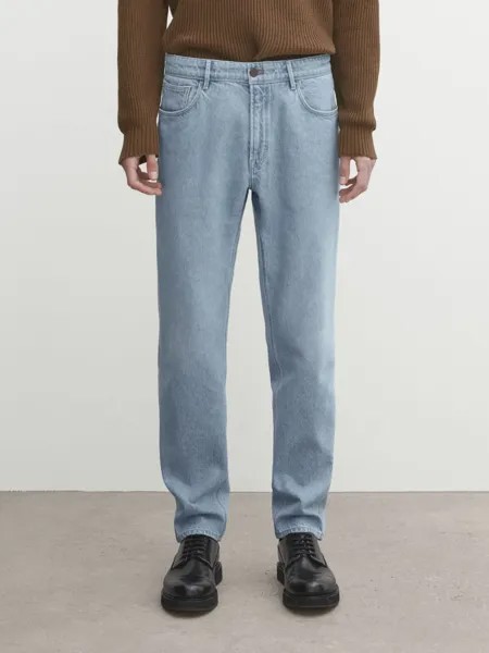 Зауженные джинсы с зауженным кроем Massimo Dutti, индиго