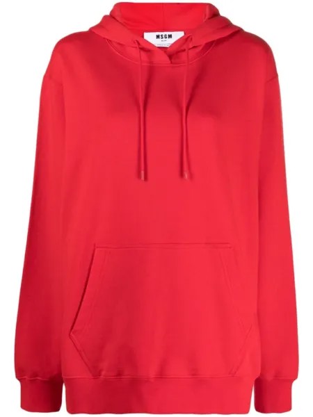 Худи с логотипом MSGM, красный