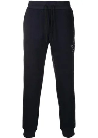 Emporio Armani спортивные брюки с вышивкой