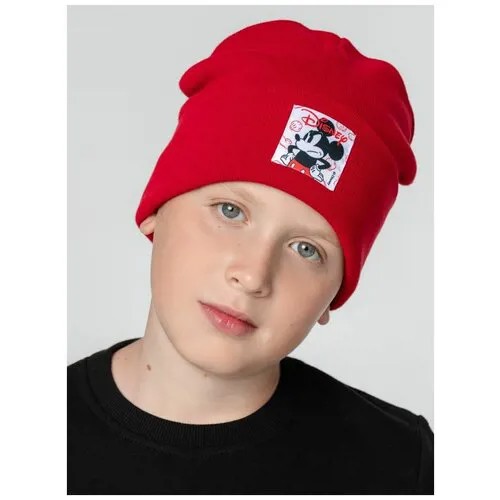 Шапка DISNEY Angry Mickey детская, цвет красный, UNI