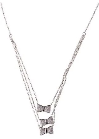 Колье из серебра 925 пробы с фианитами CSE204_001_WG ELEMENT47, длина 45 см.