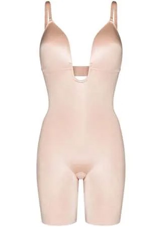 Spanx боди до середины бедра Suit Your Fancy с глубоким вырезом