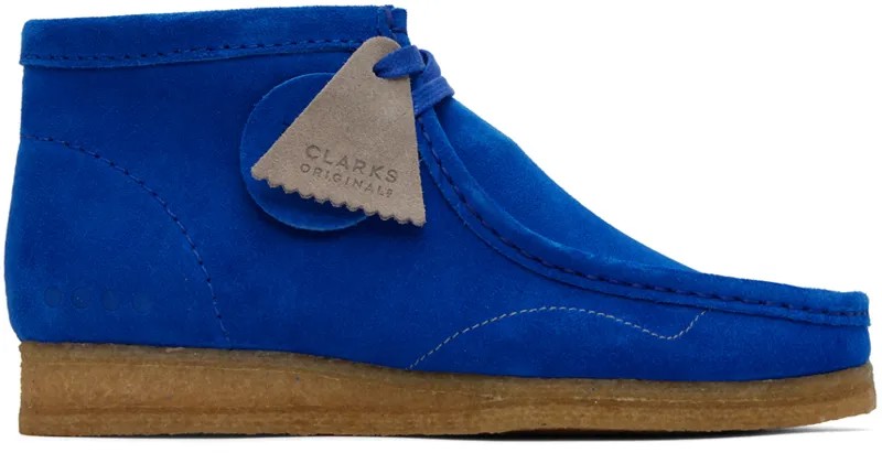 Эксклюзивные синие дерби Wallabee SSENSE Clarks Originals