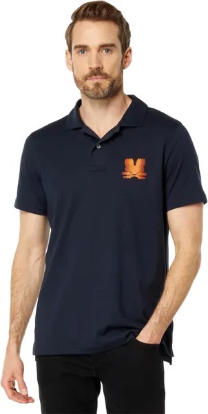 Рубашка-поло Turing Jersey Polo Psycho Bunny, темно-синий