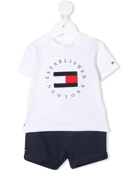 Tommy Hilfiger Junior двухцветный комбинезон с логотипом