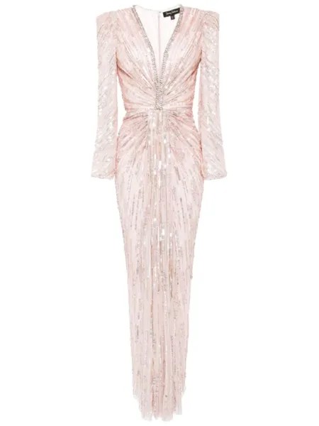 Платье Darcy с вышивкой Jenny Packham, розовый