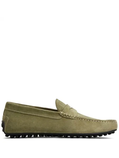 Tod's лоферы City Gommino, зеленый