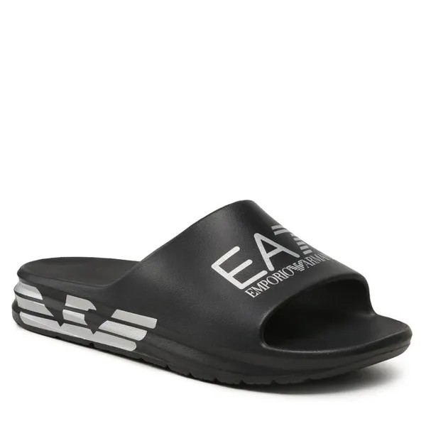 Шлепанцы EA7 Emporio Armani, черный