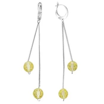 Серьги женские из серебра Эстет М1С25488025460, swarovski
