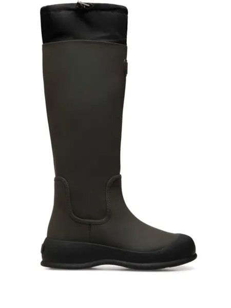 Bally сапоги до колена с аппликацией логотипа, зеленый