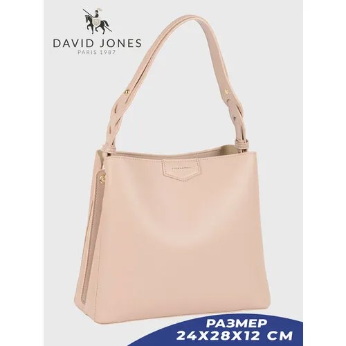 Сумка тоут DAVID JONES, розовый