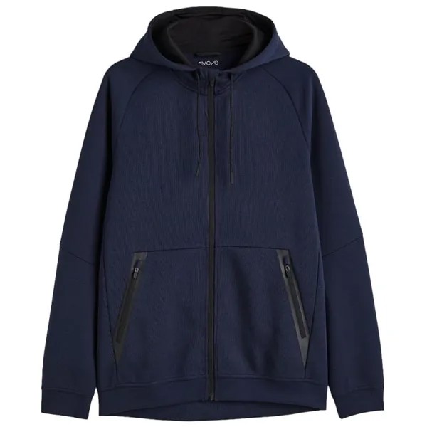Толстовка H&M Sports in DryMove, темно-синий