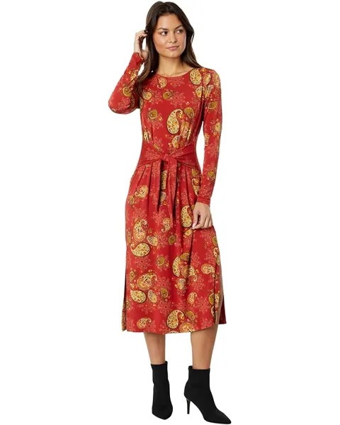 Платье Johnny Was Paisley Lace Tie Front Knit Dress, разноцветный