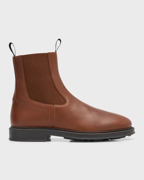 Мужские кожаные ботинки челси Travis Loro Piana, цвет H.Brown