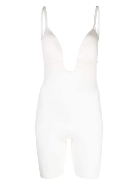 Боди Suit Your Fancy Plunge с вырезом на спине SPANX, белый