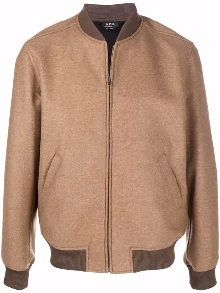 A.P.C. бомбер с контрастным воротником