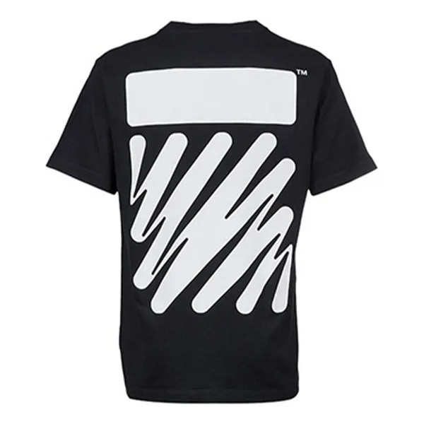 Футболка Men's OFF-WHITE SS22 Solid Color Cotton Printing Short Sleeve Black T-Shirt, мультиколор