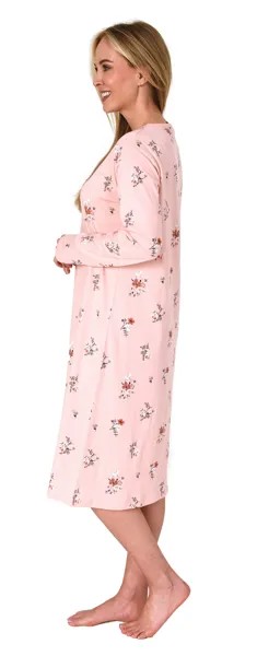 Ночная рубашка NORMANN Floral Knopfleiste, цвет apricot
