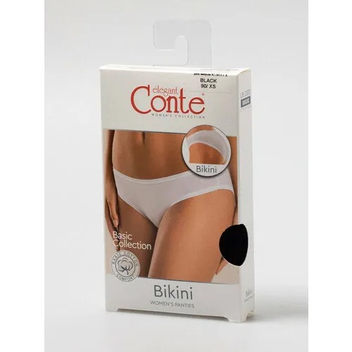 Трусы Conte elegant Basic Collection LB 2001 bikini, размер 42=XS, о/б 90 см, Black=Черный
