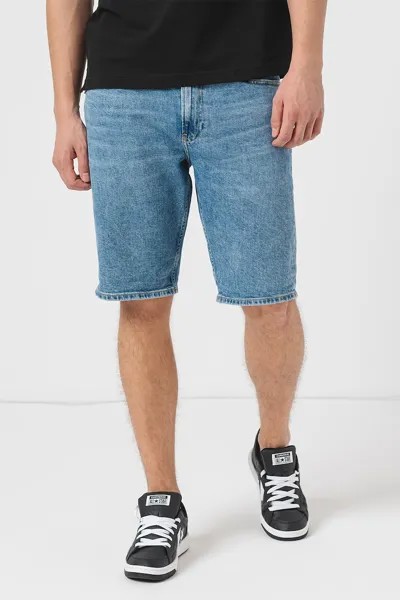 Укороченные джинсы со средней посадкой Calvin Klein Jeans, синий