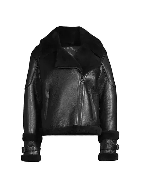 Мотоциклетная куртка из овчины Prado Moose Knuckles, черный