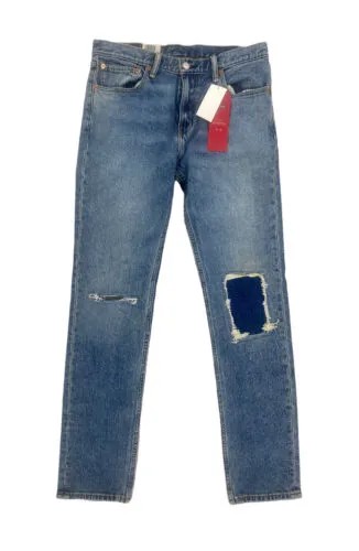 НОВЫЕ джинсы Levis Strauss 511 Slim Fit 2 Way Comfort Stretch Мужские рваные синие джинсы