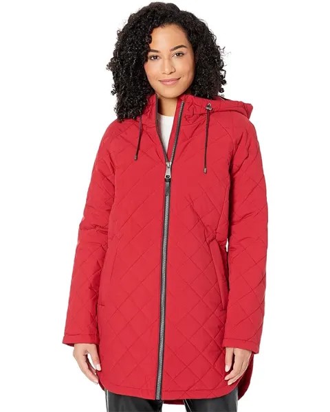 Куртка DKNY Diamond Quilt, цвет Rio Red