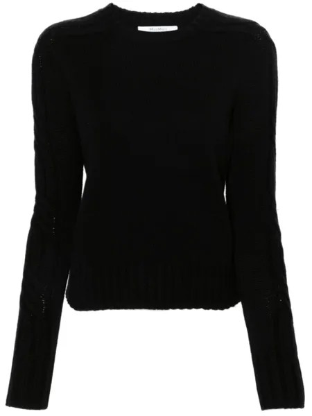 Max Mara кашемировый джемпер, черный