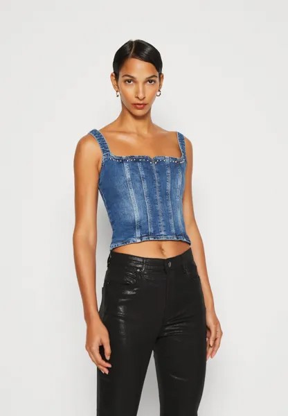 Блузка Roz Bustier Guess, цвет the lima