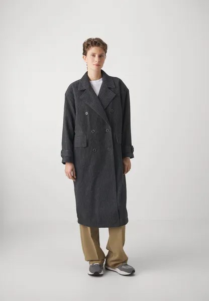 Классическое пальто American Vintage, серое/голубое