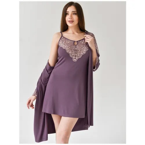 Комплект  Текстильный Край, размер 44, фиолетовый
